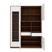 Load image into Gallery viewer, Noble Multi-Storage Cabinet - Walnut &amp; Frosty White
