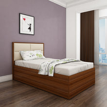 Load image into Gallery viewer, Titan Upholstered Single Bed - Walnut

