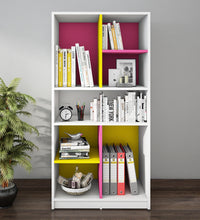 Load image into Gallery viewer, Lapis Bookcase - Frosty White, Pink &amp; Yellow
