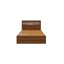 Load image into Gallery viewer, Zencozy Single Large Bed - Walnut &amp; Frosty White
