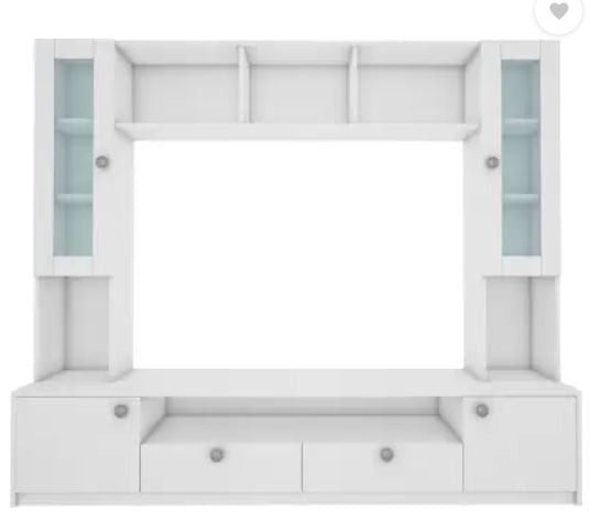 Benji TV Unit | 55 Inch TV | Frosty White