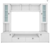 Benji TV Unit | 55 Inch TV | Frosty White