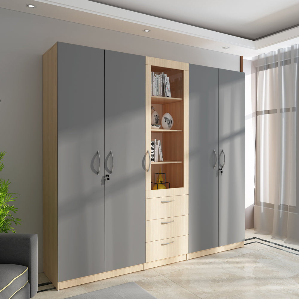 TomeTrove Wardrobe cum Bookcase.