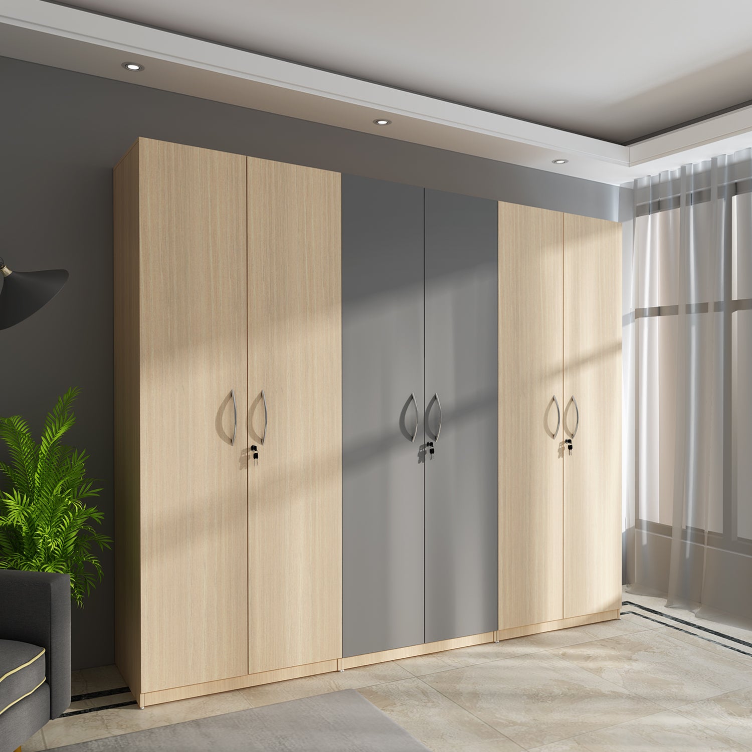 Meadow 6 Door Wardrobe