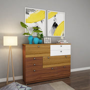 Vanquisher Chest of Drawers - Walnut, Exotic & White
