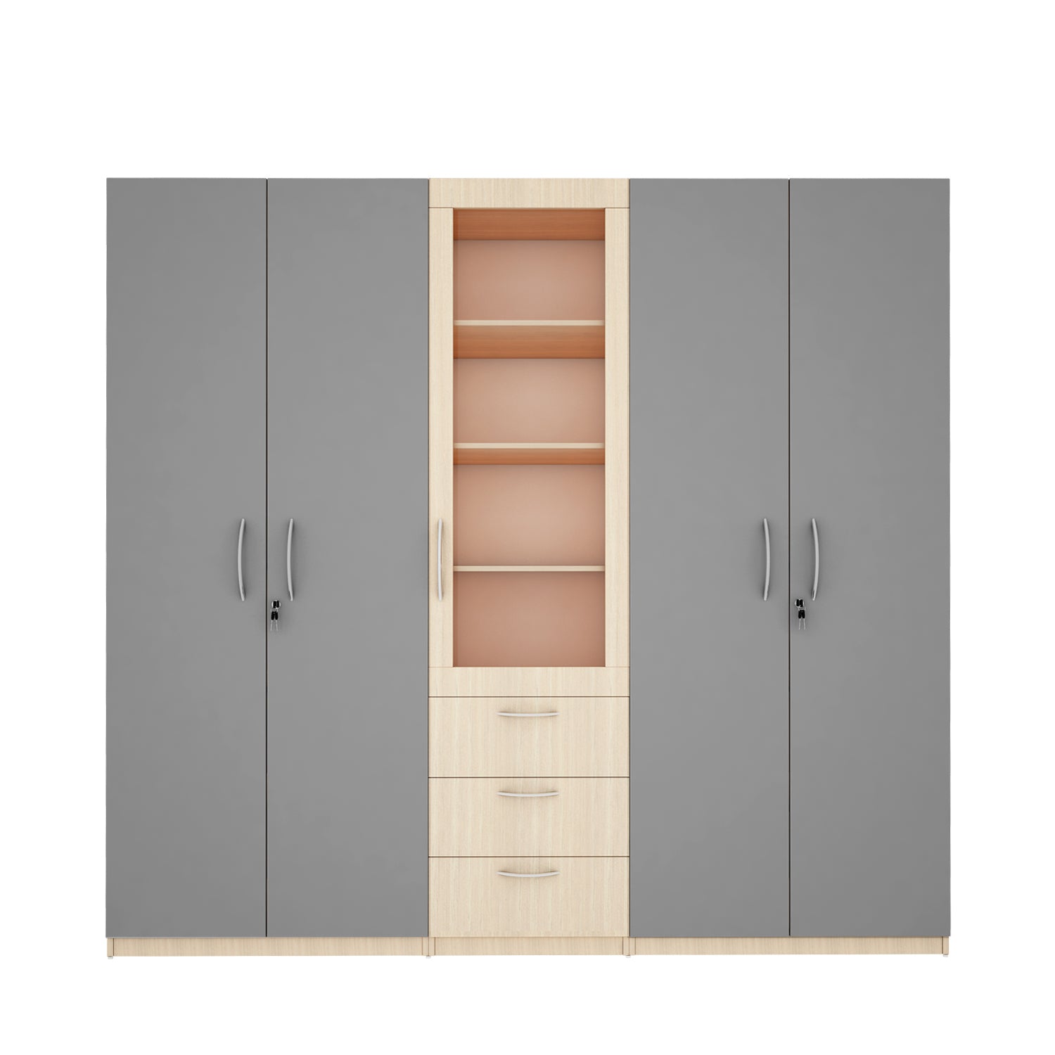 TomeTrove Wardrobe cum Bookcase.