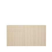 Alex Crockery Unit | Beige Teak, Grey and Frosty White