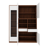 Noble Multi Storage Cabinet | Walnut and Frosty White