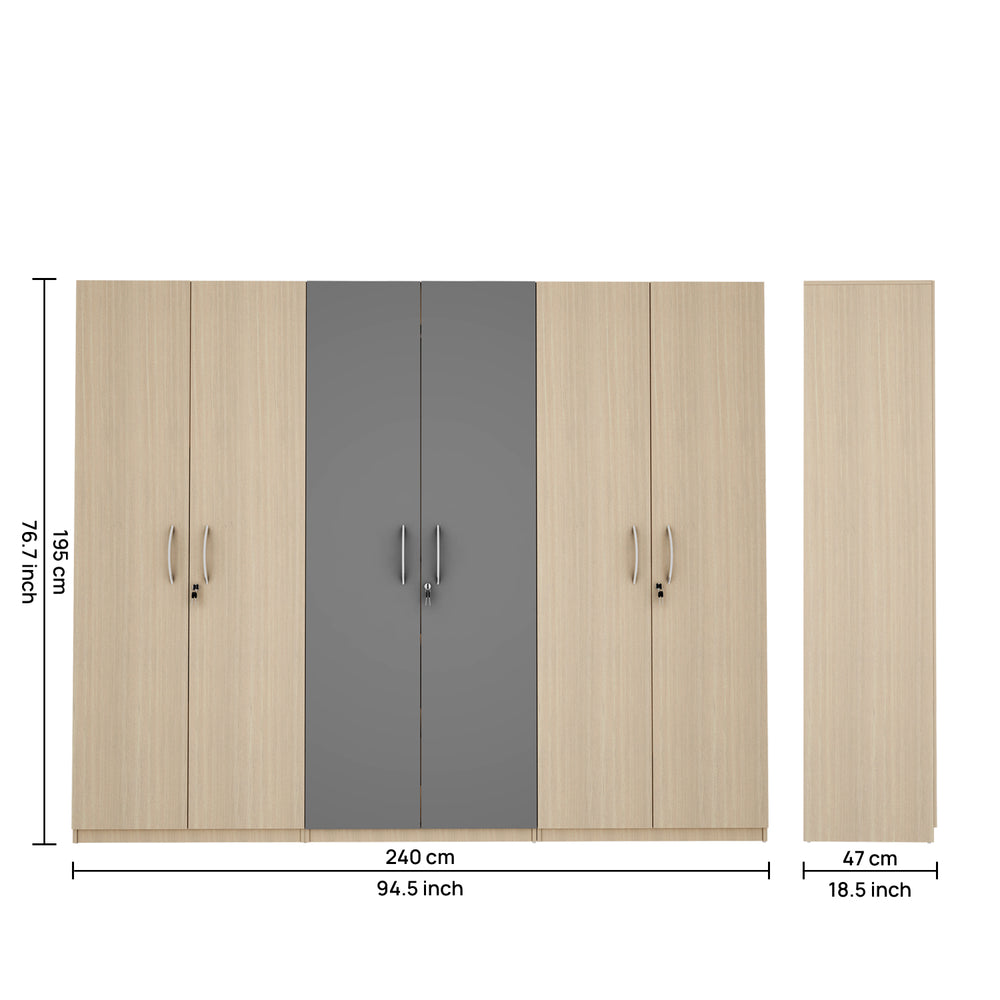 Meadow 6 Door Wardrobe