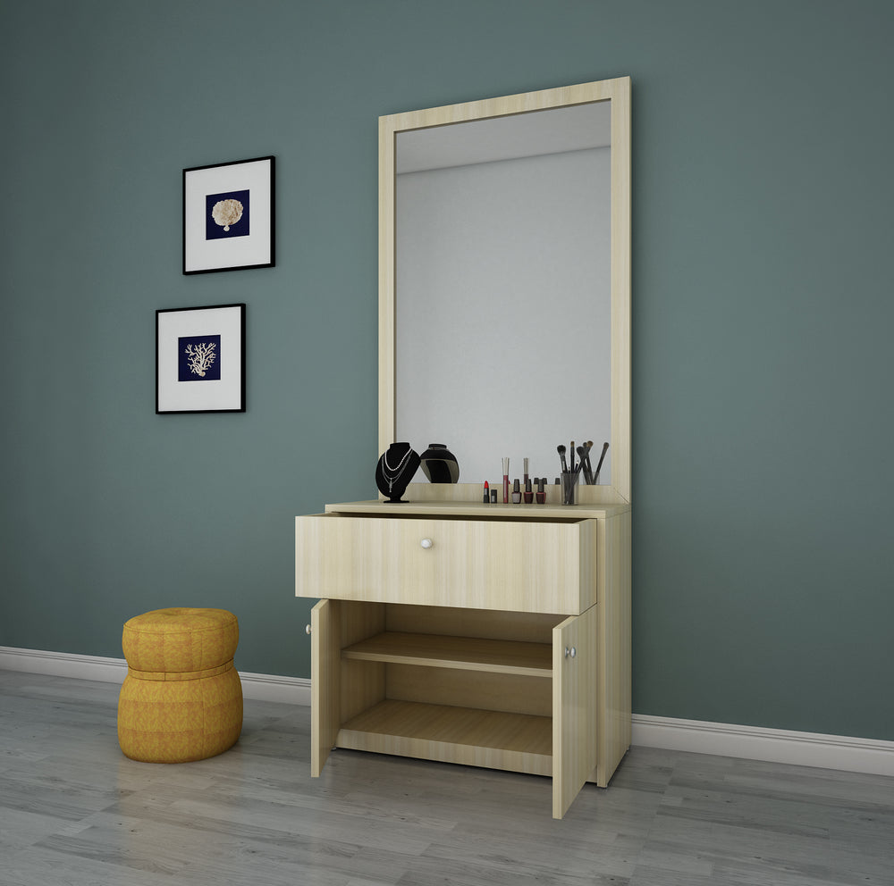 Granite Dressing Unit | Without Mirror | Beige Teak