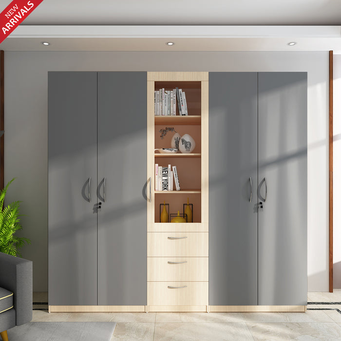 TomeTrove Wardrobe cum Bookcase.