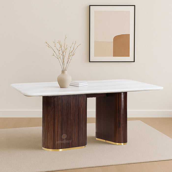 Birch Fluted Dining Table