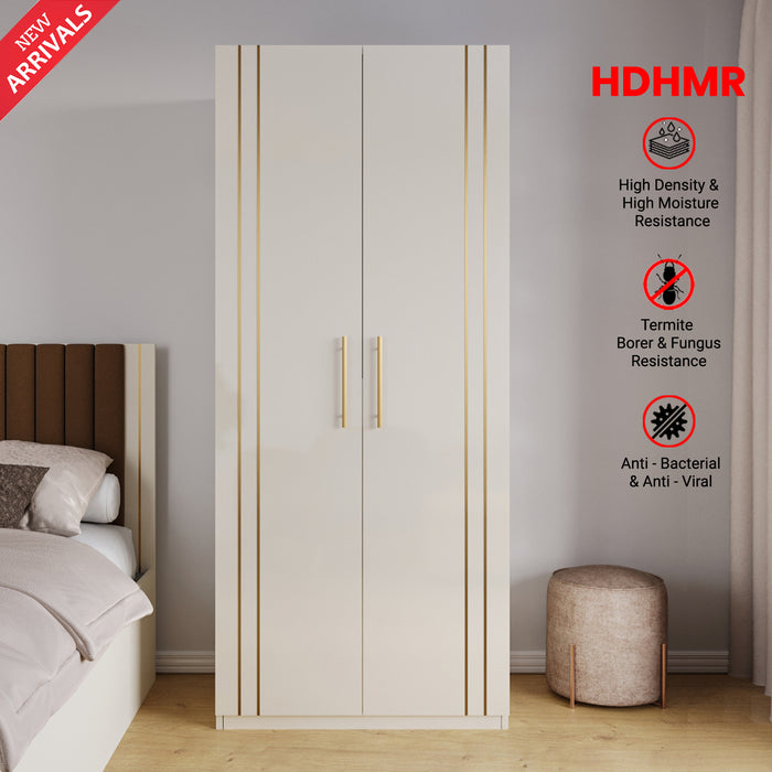 Canna 2 Door Wardrobe | HDHMR | Champagne