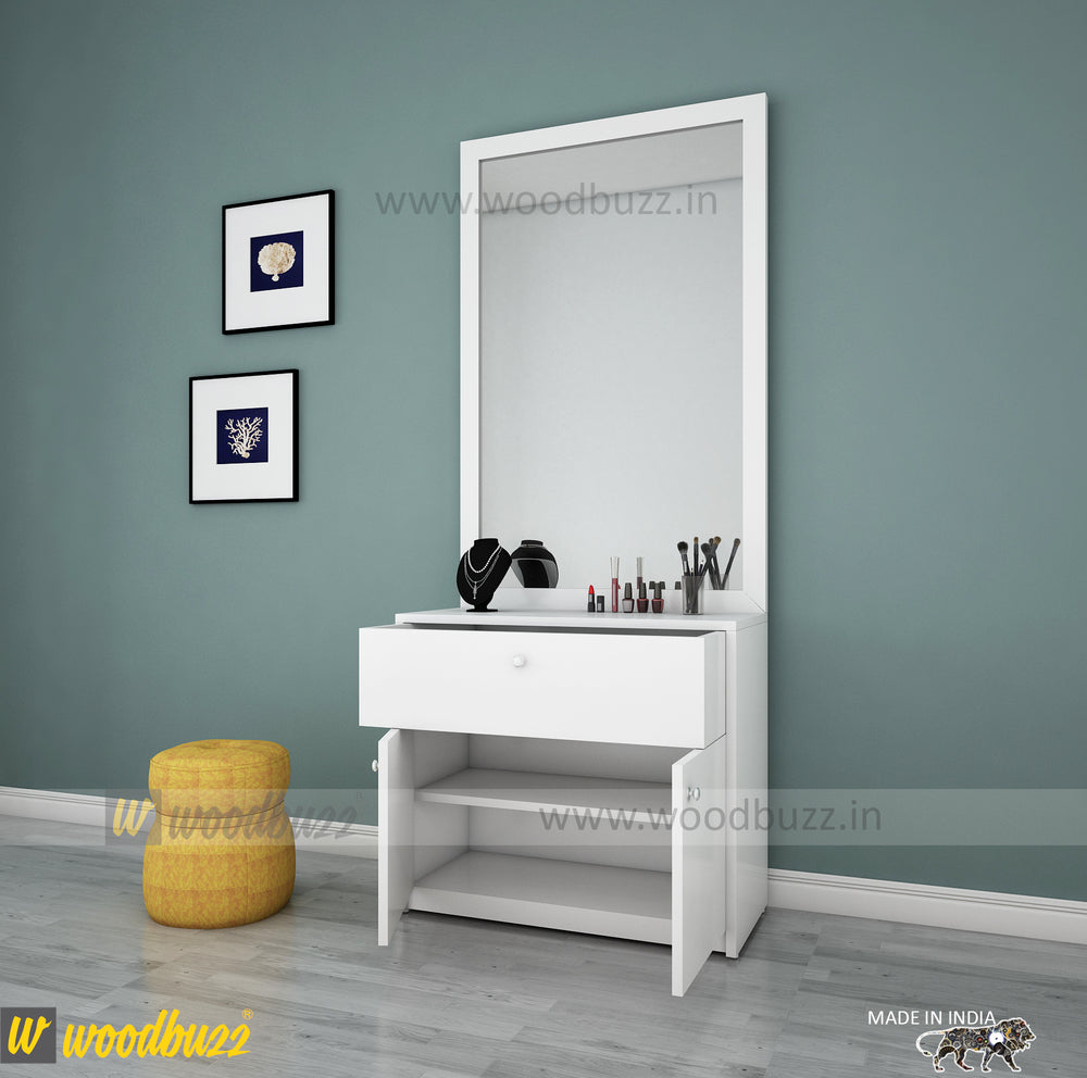 Granite Dressing Unit | Without Mirror | Frosty White