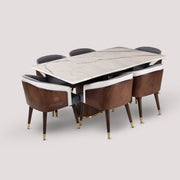 Birch Fluted Dining Table