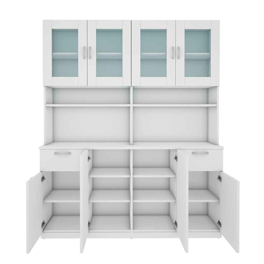 Modish Crockery Unit Four Door | Frosty White