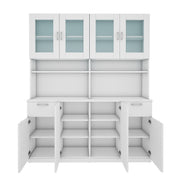 Modish Crockery Unit Four Door | Frosty White