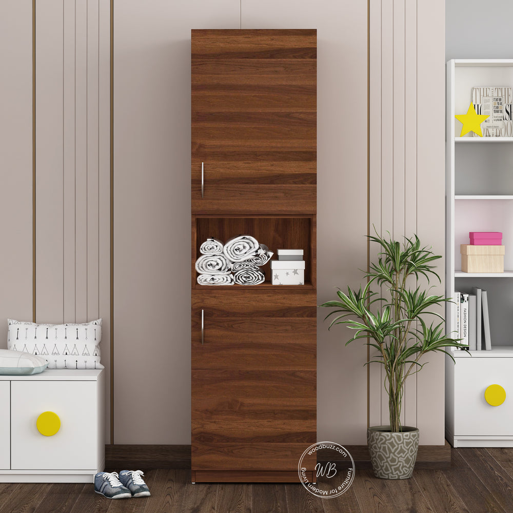 Edwin Two Door wardrobe | Walnut