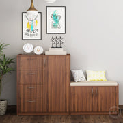 Sittin Shoe Cabinet Large | Walnut