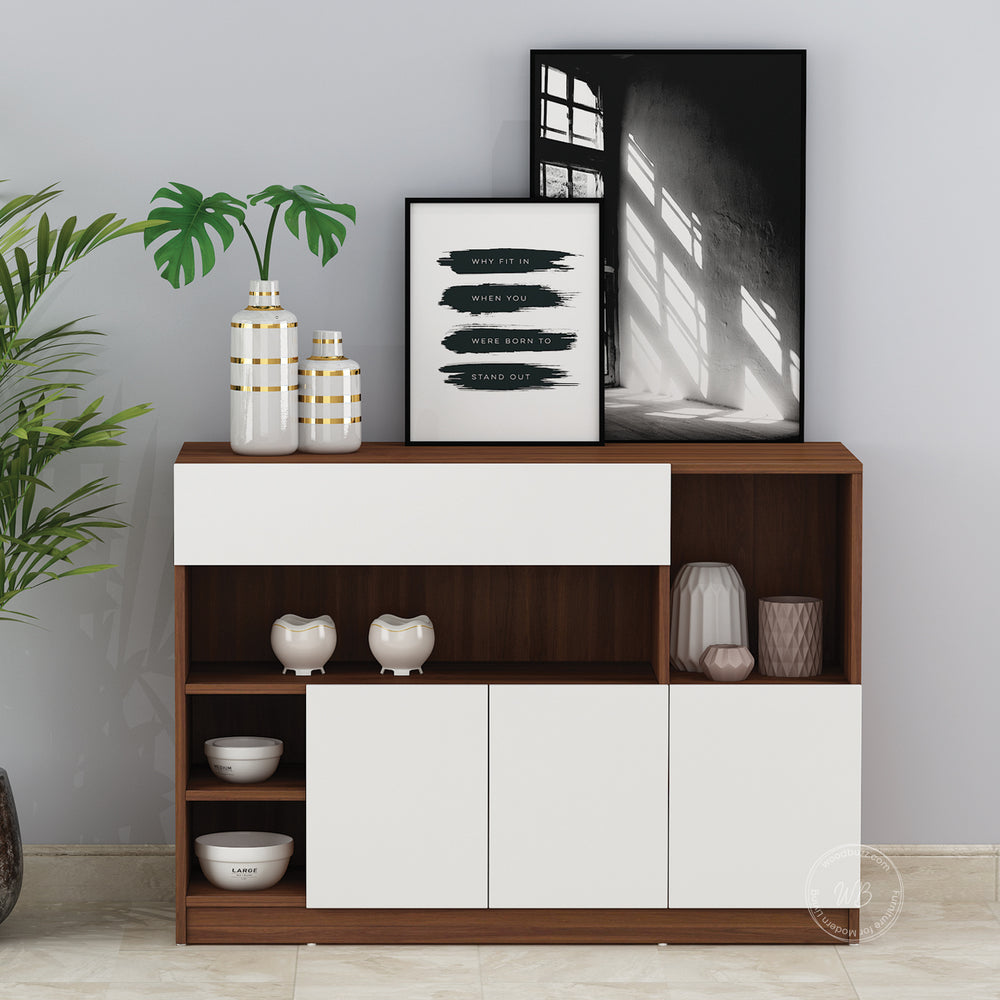 Lisa Side Crockery Unit | Medium | Frosty White
