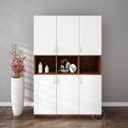 Harmony Crockery Unit | Walnut and Frosty White