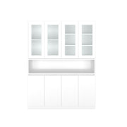 Elegant Crockery Unit | Frosty White