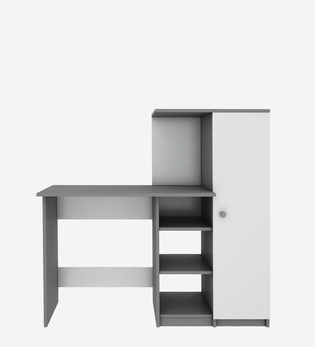 Marvel Home Office Table | Grey and Frosty White