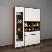 Noble Multi Storage Cabinet | Walnut and Frosty White
