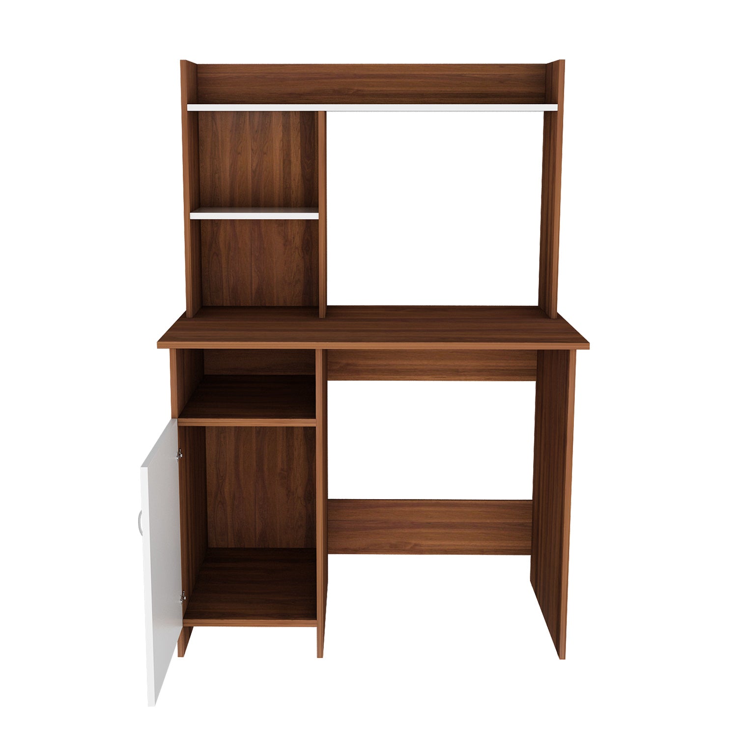 Ocus Study Table | Walnut and Frosty White