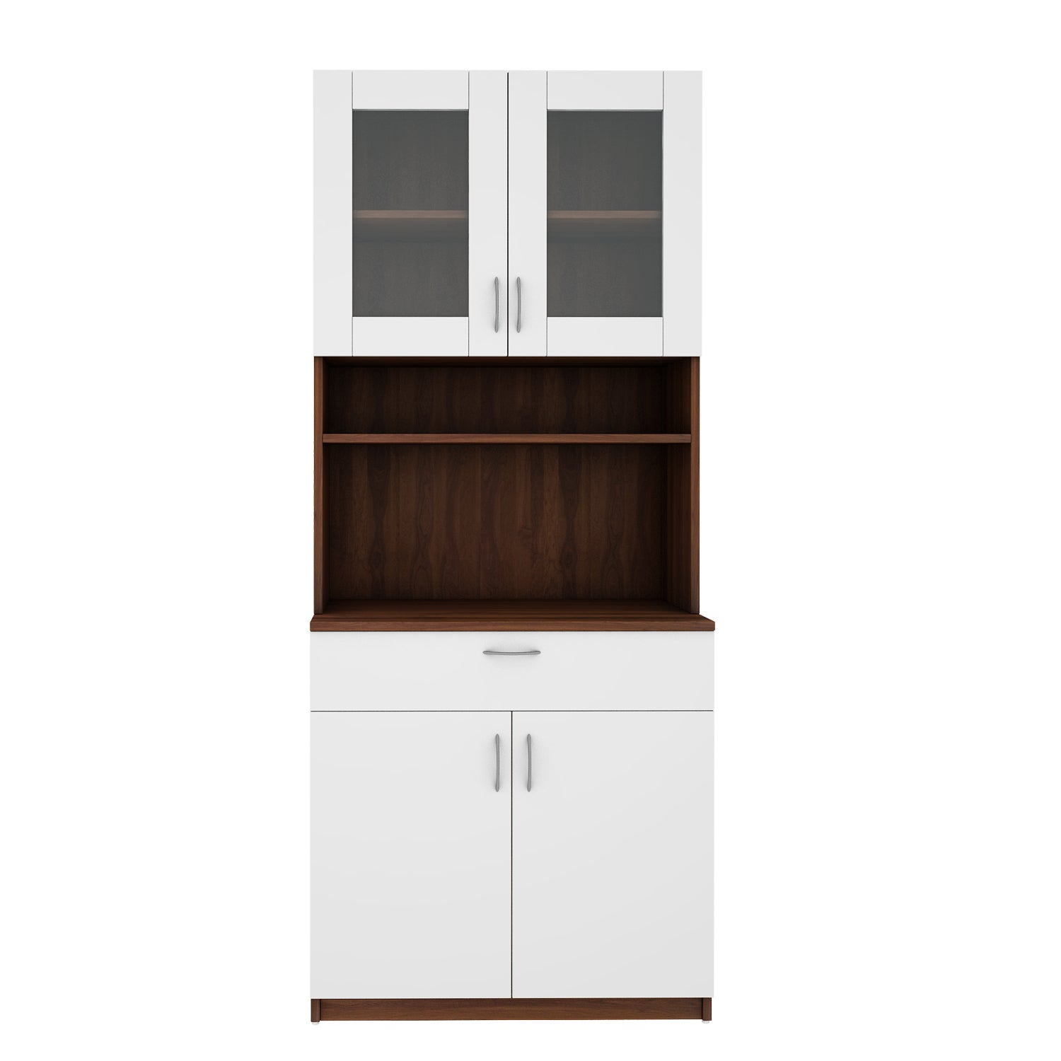 Markus Crockery Unit | Walnut & Frosty White