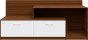 Vector TV Unit | 55 Inch TV | Walnut and Frosty White