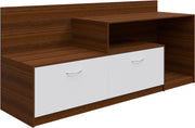 Vector TV Unit | 55 Inch TV | Walnut and Frosty White