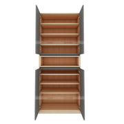 Natron Shoe Cabinet | Grey and Beige Teak