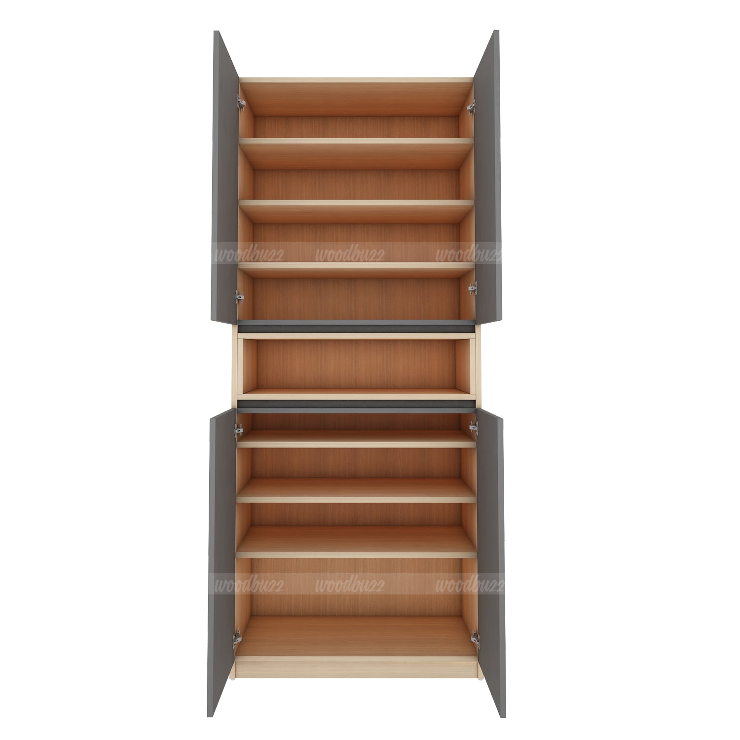 Natron Shoe Cabinet | Grey and Beige Teak