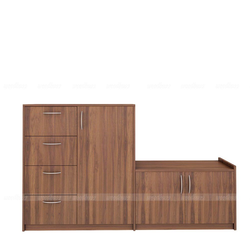 Sittin Shoe Cabinet Large | Walnut