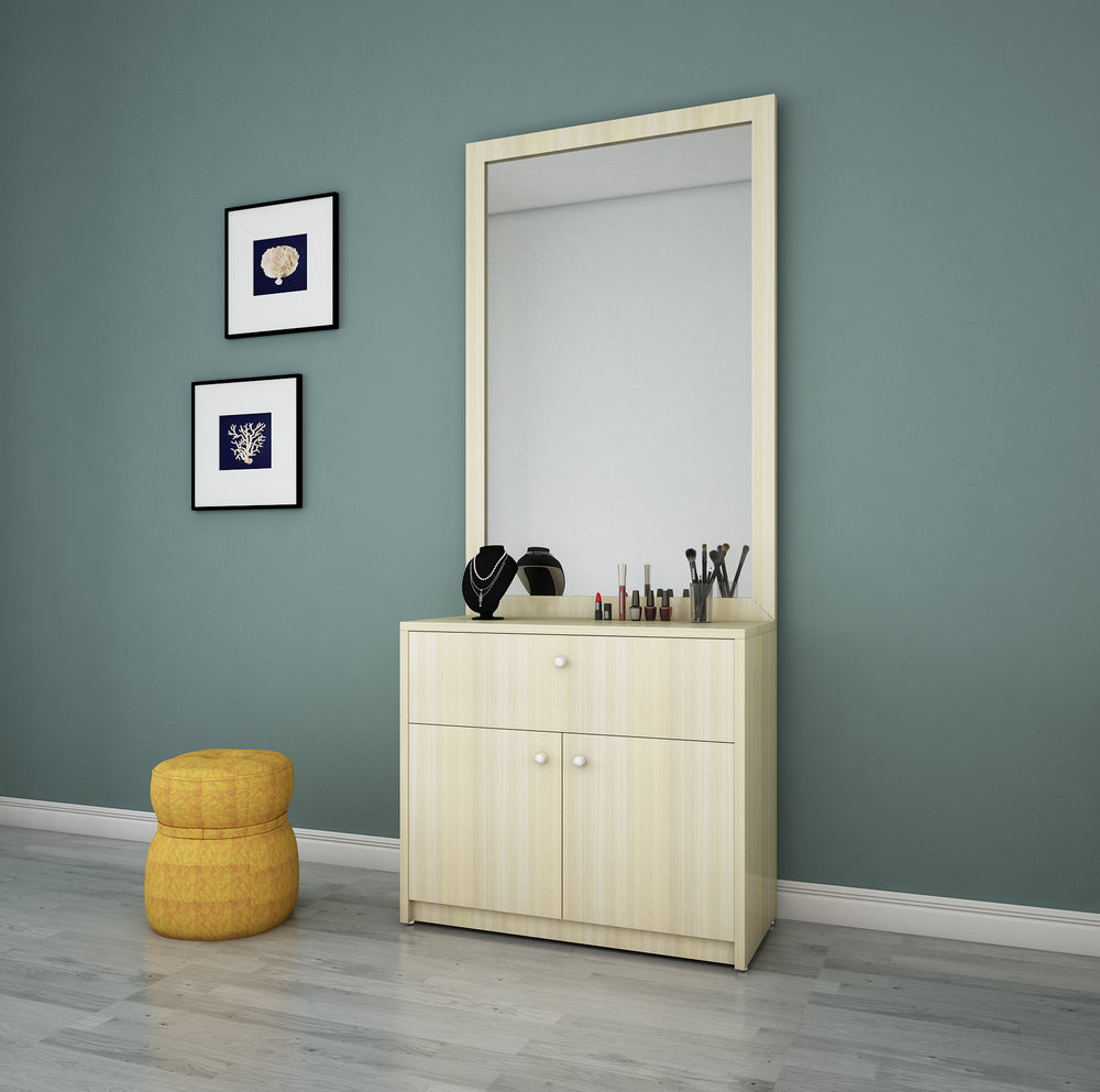 Granite Dressing Unit | Without Mirror | Beige Teak