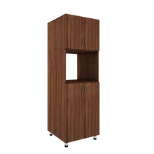 Load image into Gallery viewer, Microwave Tall Unit- Walnut
