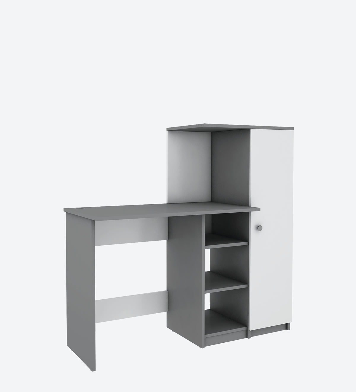 Marvel Home Office Table | Grey and Frosty White
