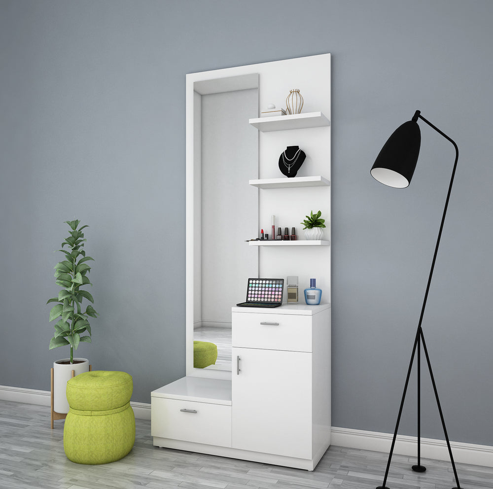 Citrine Dressing Unit | Frosty White | Without Mirror | Frosty White