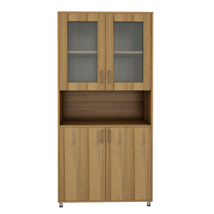Spotlight Cabinet Display Bookcase - Exotic Teak