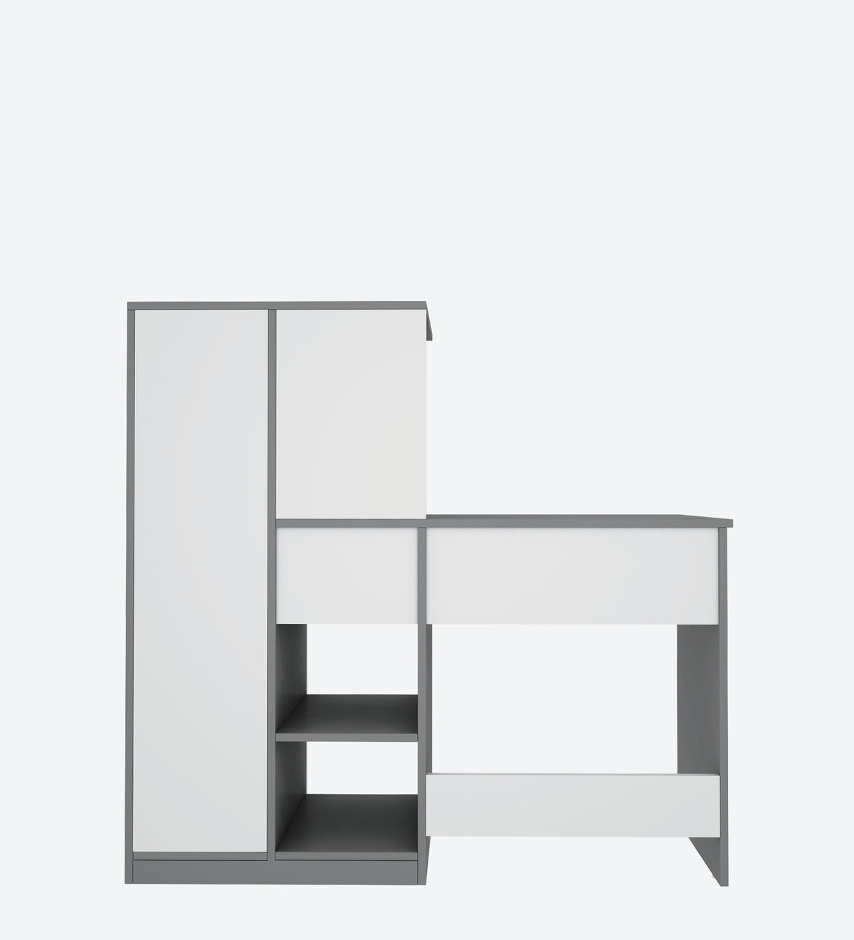 Marvel Home Office Table | Grey and Frosty White