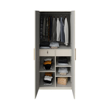 Load image into Gallery viewer, Canna 2 Door Wardrobe in HDHMR- Champagne
