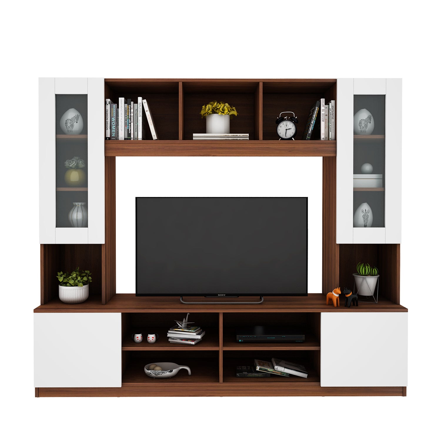 Disney TV Unit | 43 Inch TV | Walnut and Frosty White