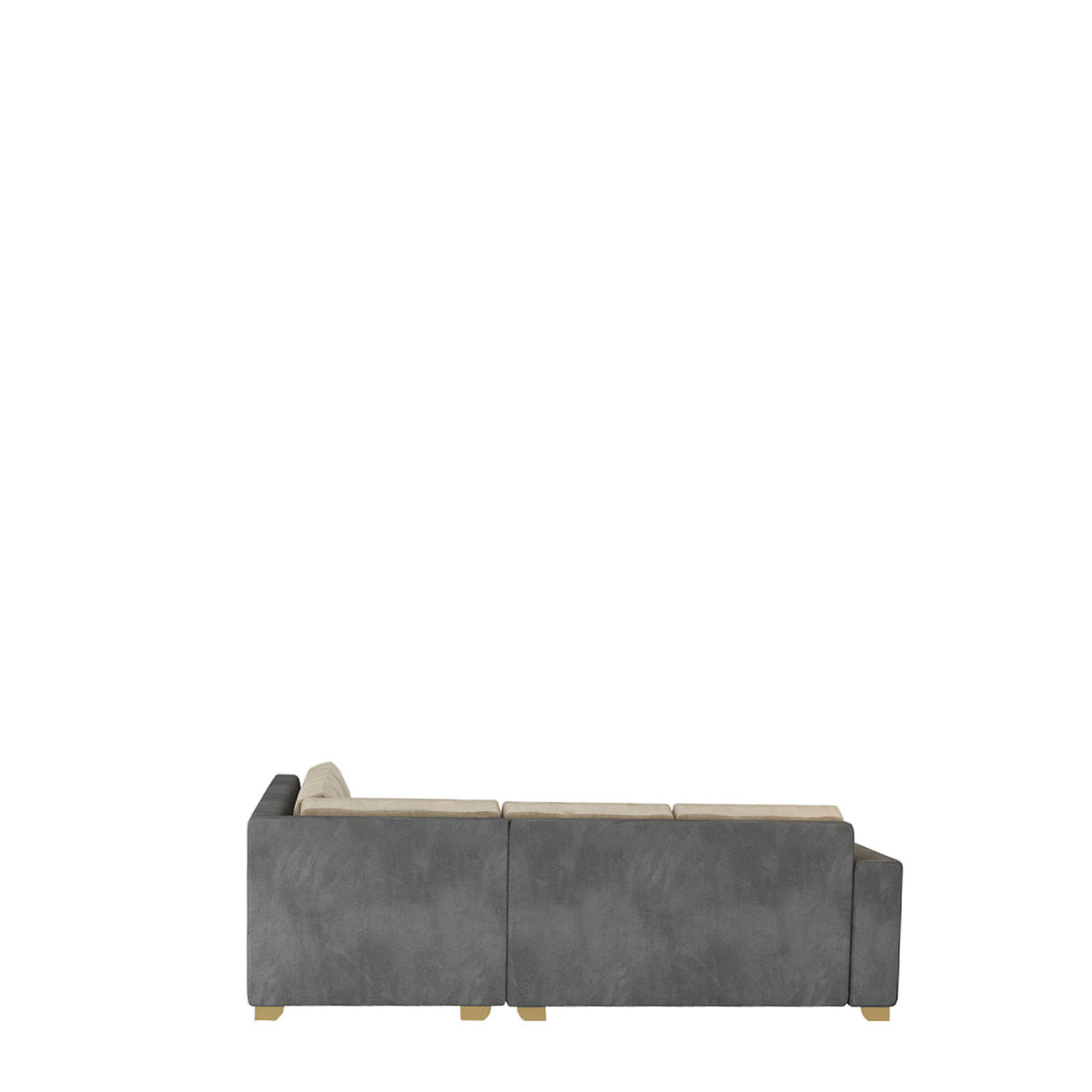 Savvy Sofa | L Shape |  Graphite Grey and Beige