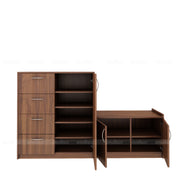 Sittin Shoe Cabinet Large | Walnut