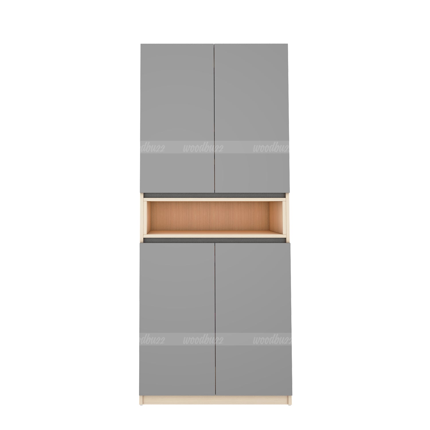 Natron Shoe Cabinet | Grey and Beige Teak