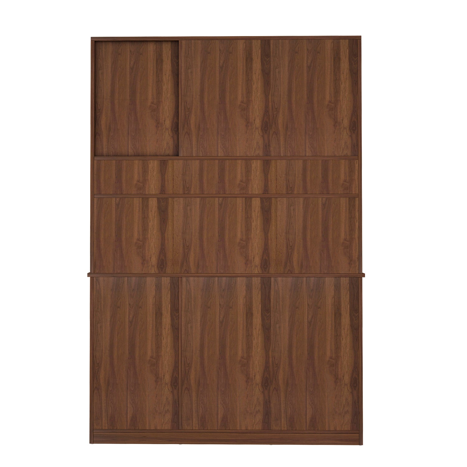 Bristo Crockery Unit | Walnut and Frosty White
