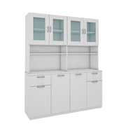 Modish Crockery Unit Four Door | Frosty White