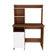 Ocus Study Table | Walnut and Frosty White