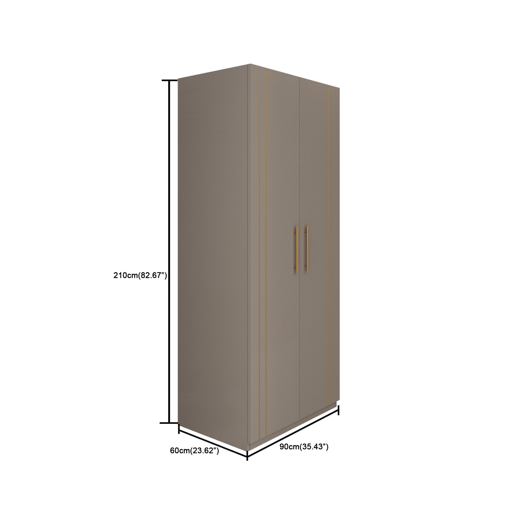 Canna 2 Door Wardrobe | HDHMR | Autumn Leaf